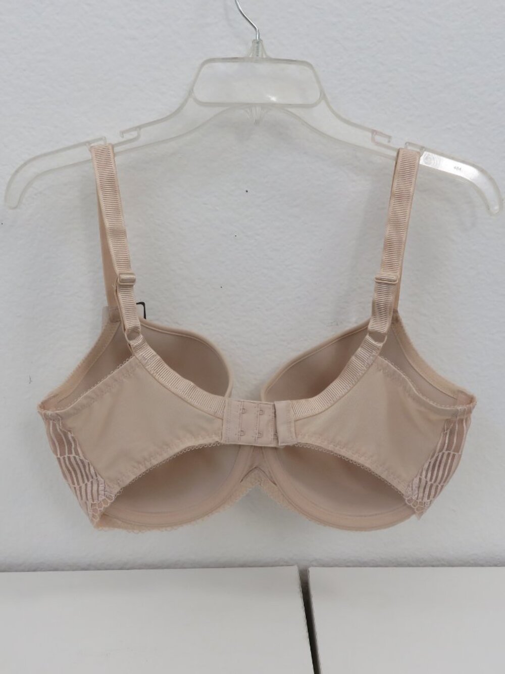 (#123) Wacoal 853117 Nude Underwire T-Shirt Bra Lace Trim Size 34G Beige - Picture 3 of 8